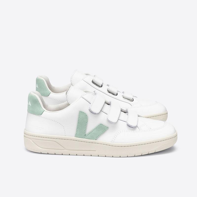 Tenis Veja Mujer Outlet - V-Lock Zapatillas Blancas Cuero ES2839549